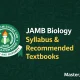 JAMB Biology Syllabus