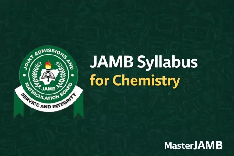 JAMB Syllabus for Chemistry 2027 Free PDF Download