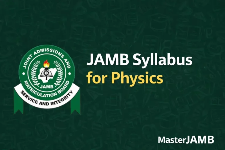 JAMB Syllabus For Physics 2027