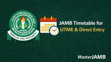 JAMB Timetable 2026 for UTME & Direct Entry