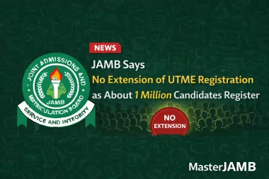 JAMB Says No Extension of 2026 UTME Registration as About 1 Million Candidates Register