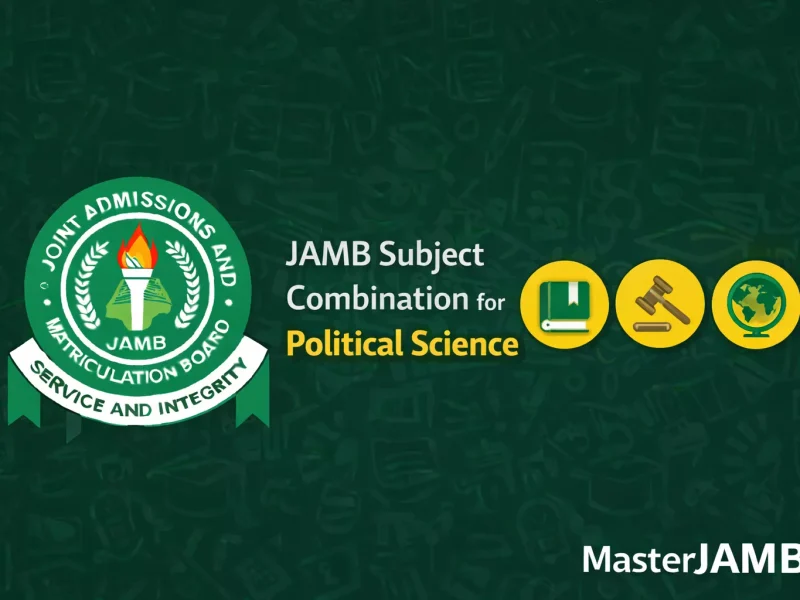 JAMB subject combination for Political Science 2026