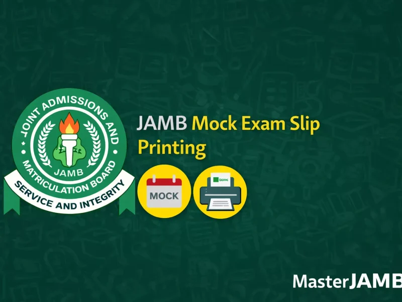 JAMB Mock Exam Slip 2026 Printing