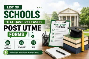 Post-UTME 2026: List of Schools That Have Released Forms