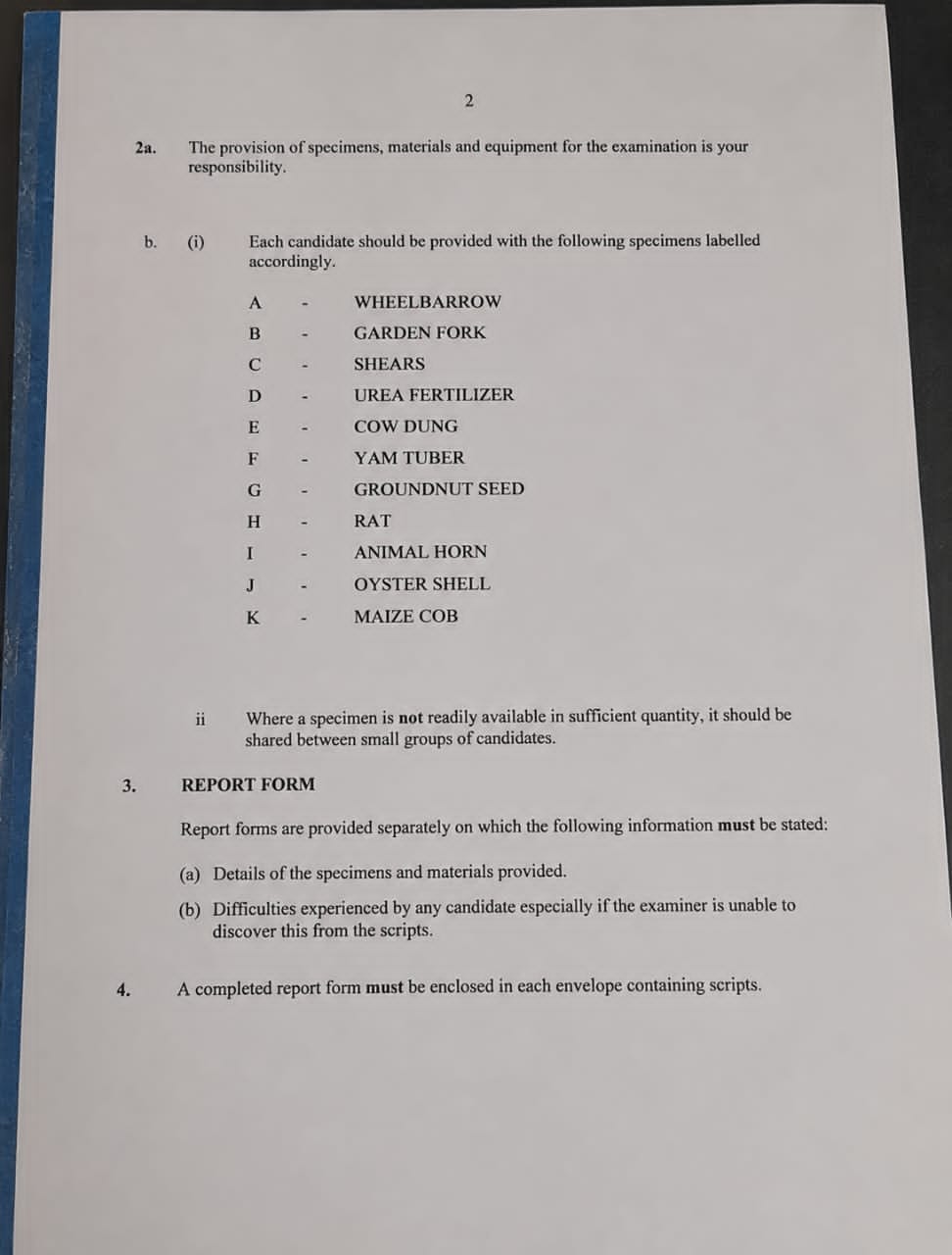 NECO Agricultural Science Practical Questions and Answers 2026